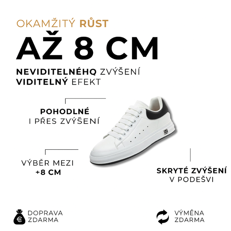CLASSIC |+8 CM OKAMŽITĚ, ZARUČENÉ POHODLÍ