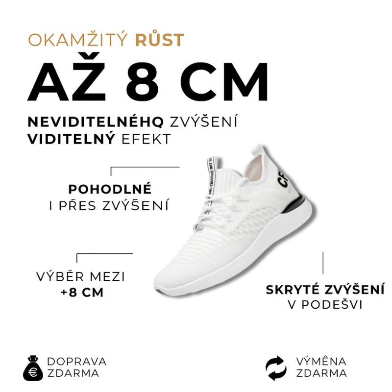 AIR |+8 CM OKAMŽITĚ, ZARUČENÉ POHODLÍ