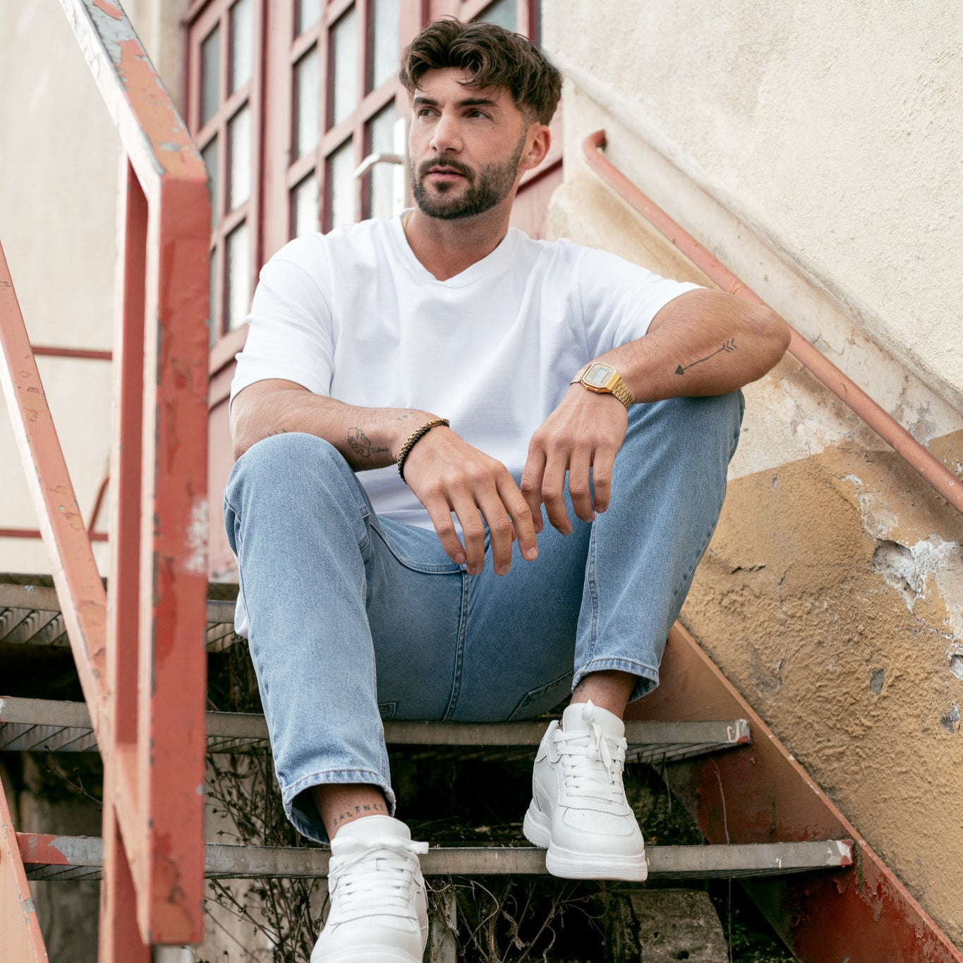 WHITE CASUAL |+8 CM OKAMŽITĚ, ZARUČENÉ POHODLÍ