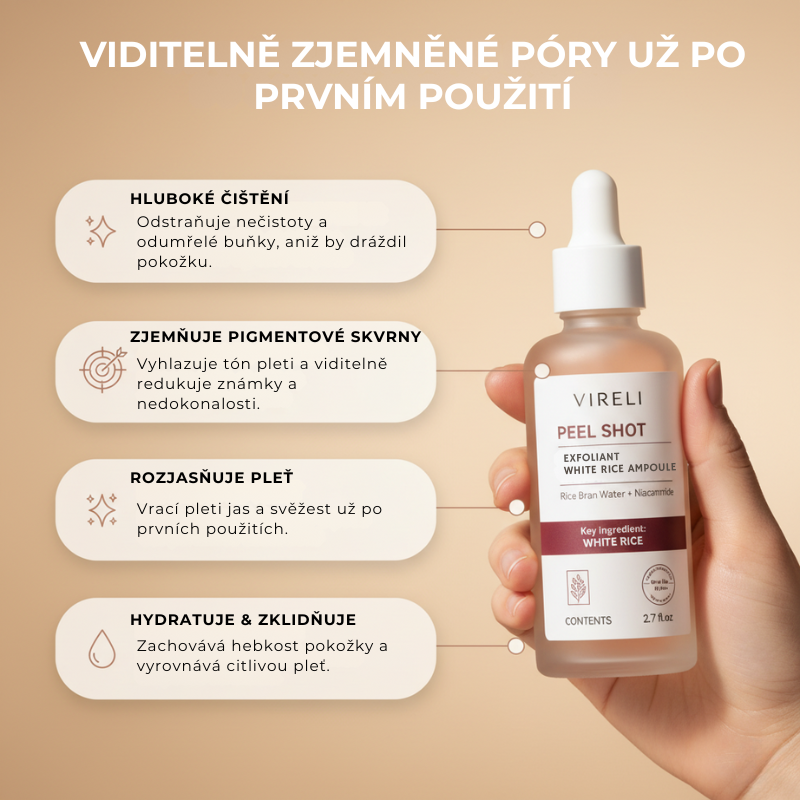 Korejský Peel Shot – Odstraňuje nečistoty a dodává pleti dokonalý vzhled