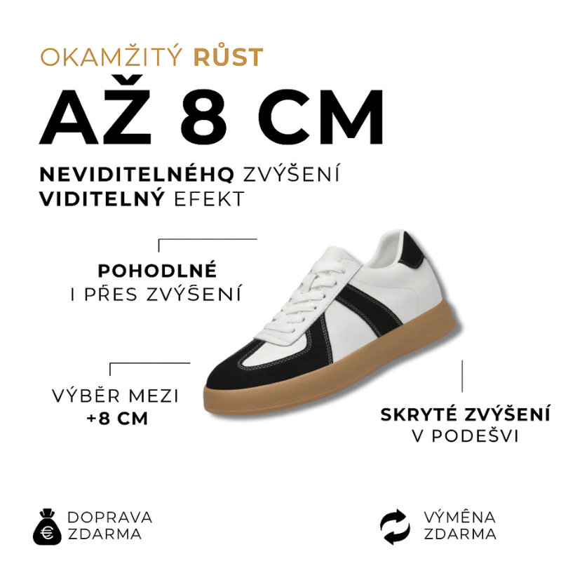 URBAN |+8 CM OKAMŽITĚ, ZARUČENÉ POHODLÍ