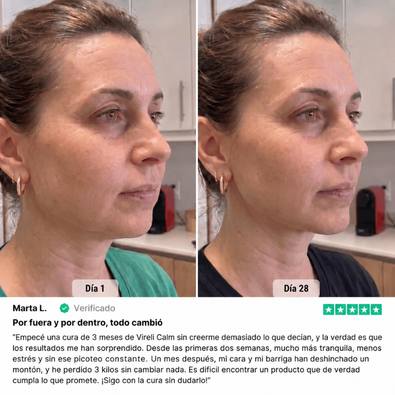 Menos cortisol, más calma.