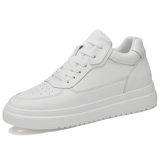 WHITE CASUAL |+8 CM OKAMŽITĚ, ZARUČENÉ POHODLÍ