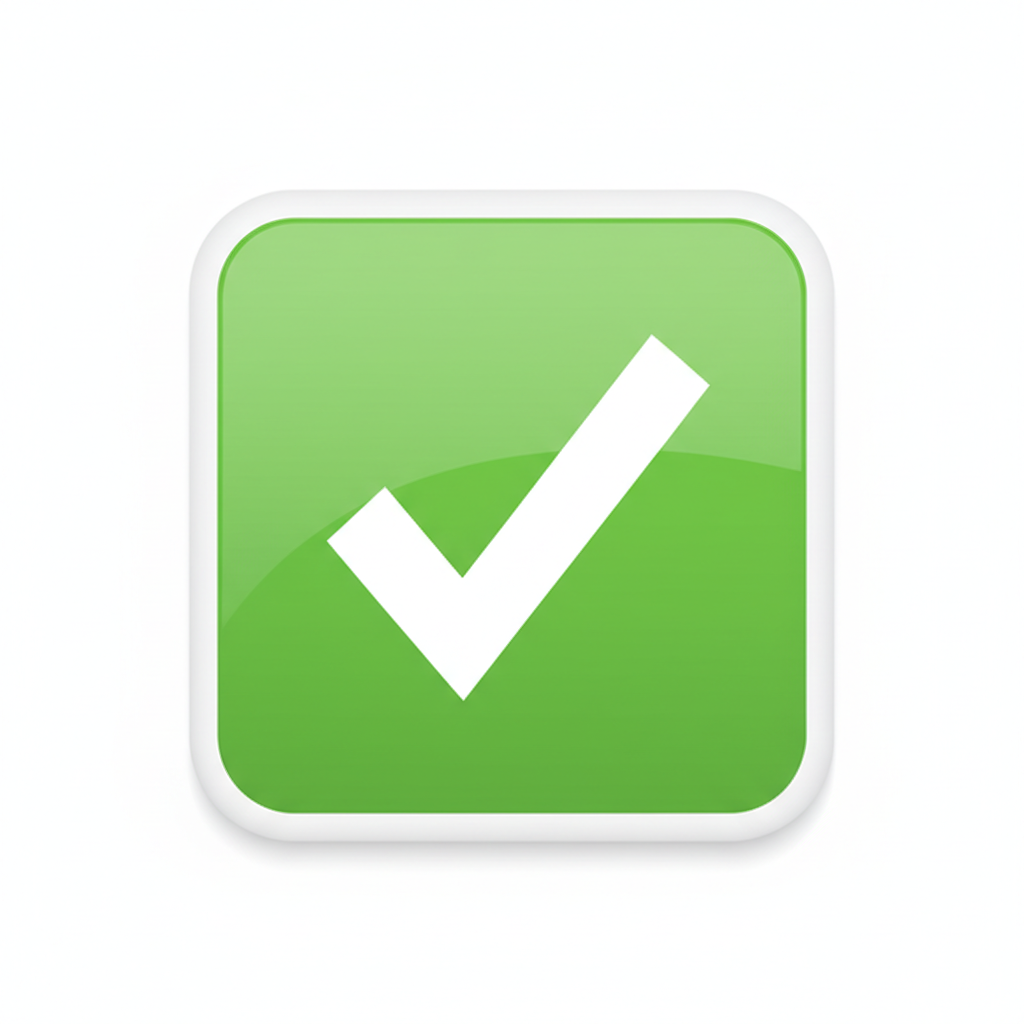 check box green and whit