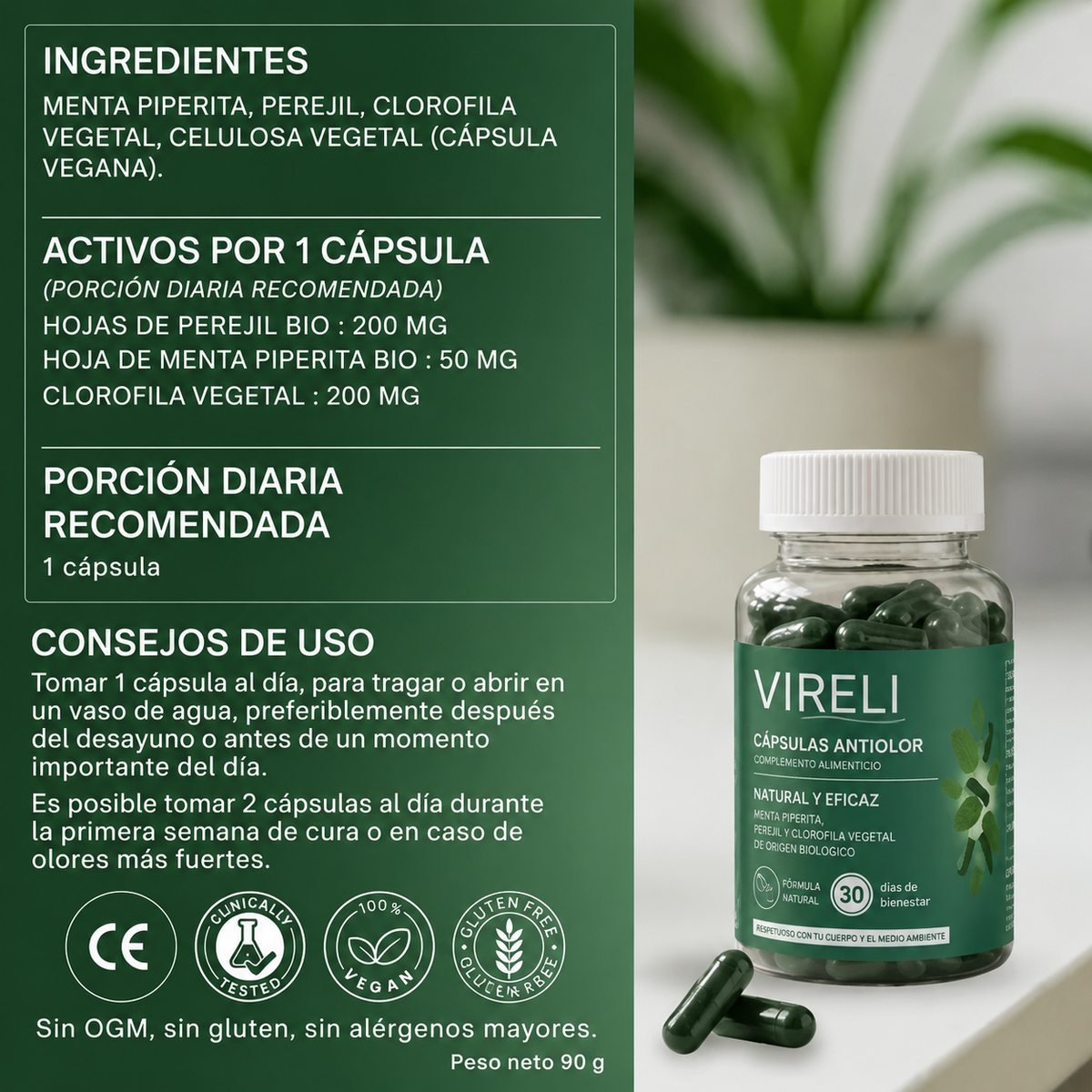 Se acabó el mal aliento - Cápsulas Anti-Olor