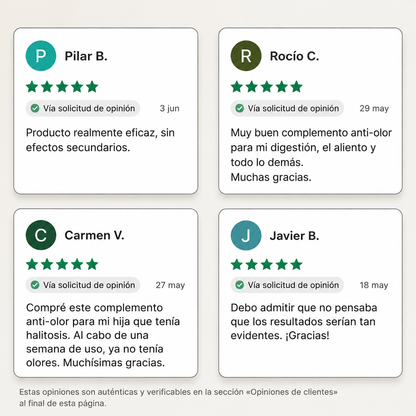 Se acabó el mal aliento - Cápsulas Anti-Olor